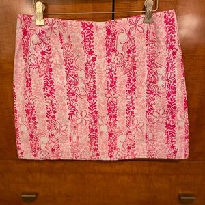 Vintage Lilly Pulitzer Boardwalk Cafe Skirt 8 EUC💗
